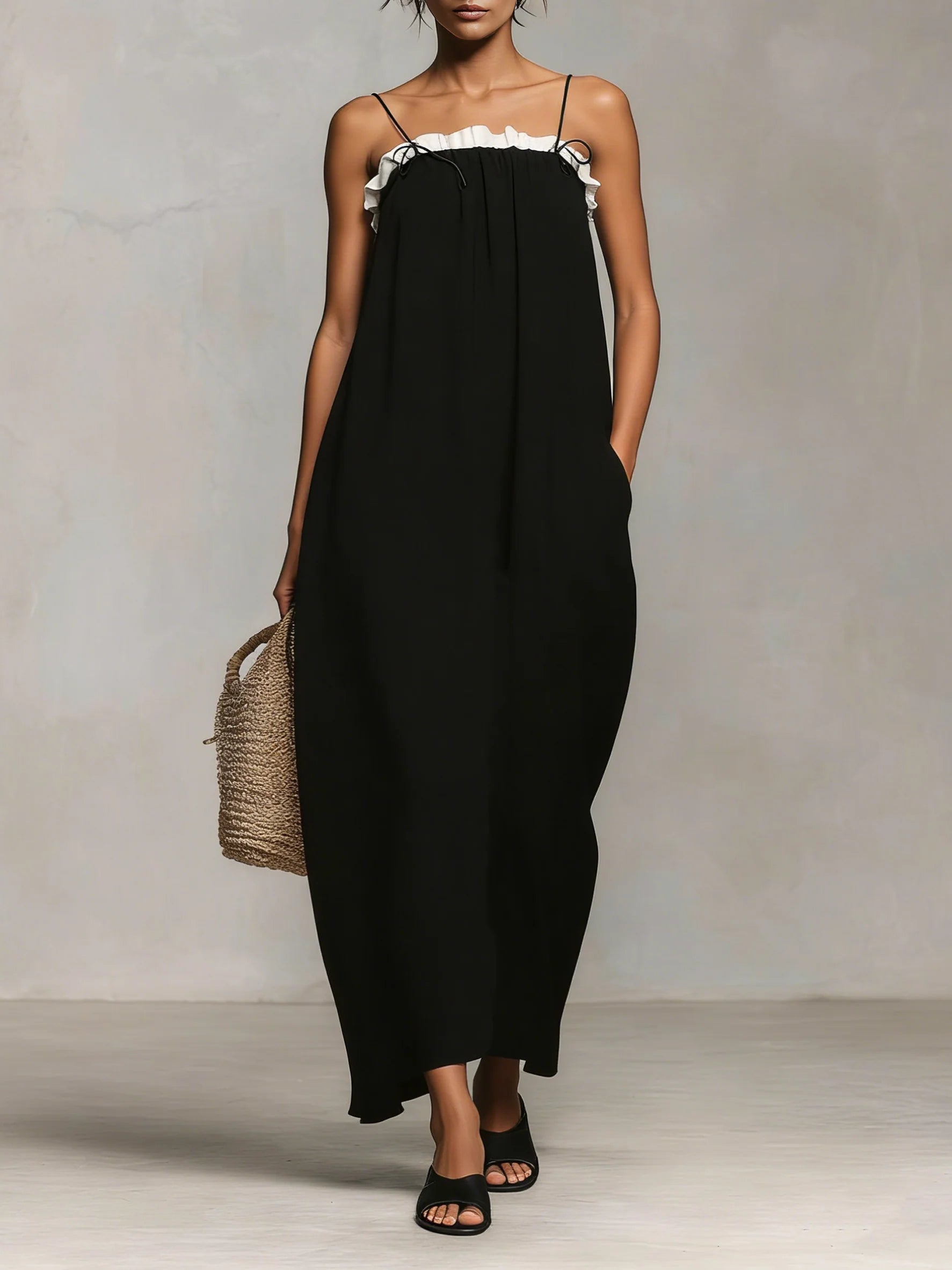 Zaria | Colour Block Maxi Dress
