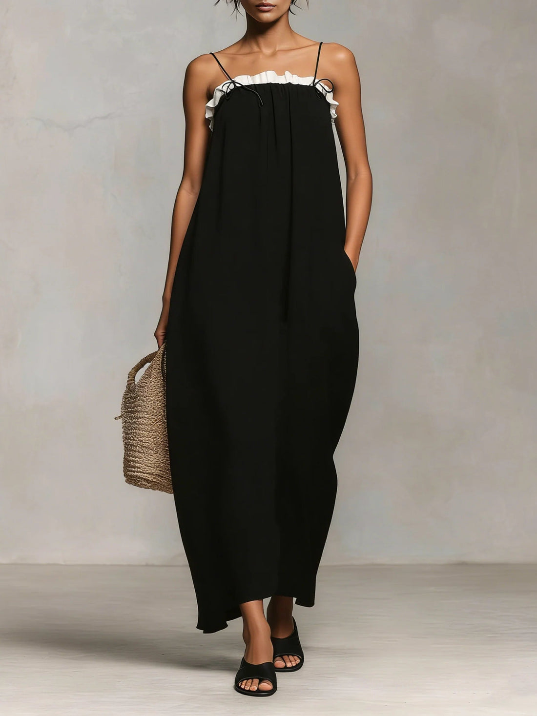 Zaria | Colour Block Maxi Dress