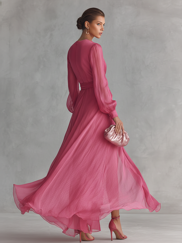 Selene | Elegant Wrap Maxi Dress