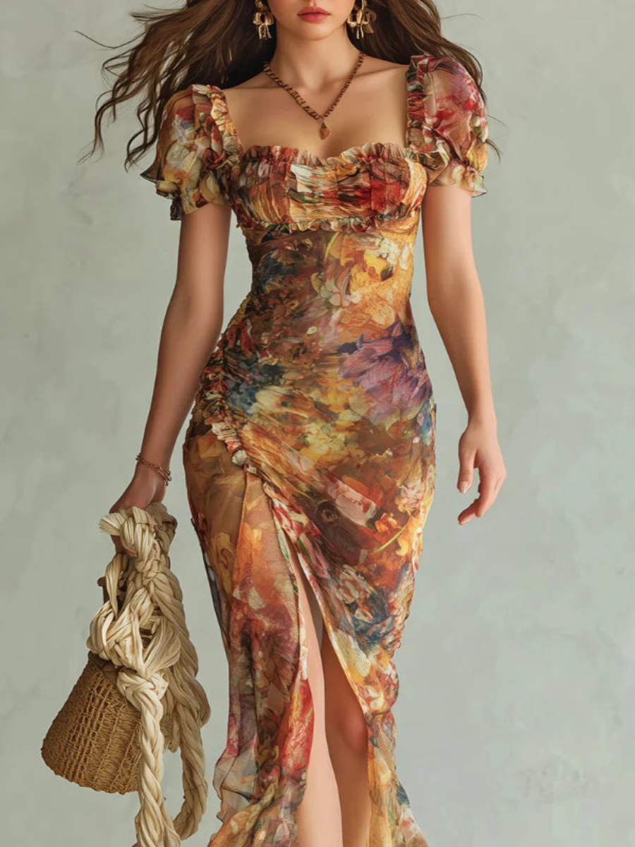 Valencia | Floral Maxi Dress