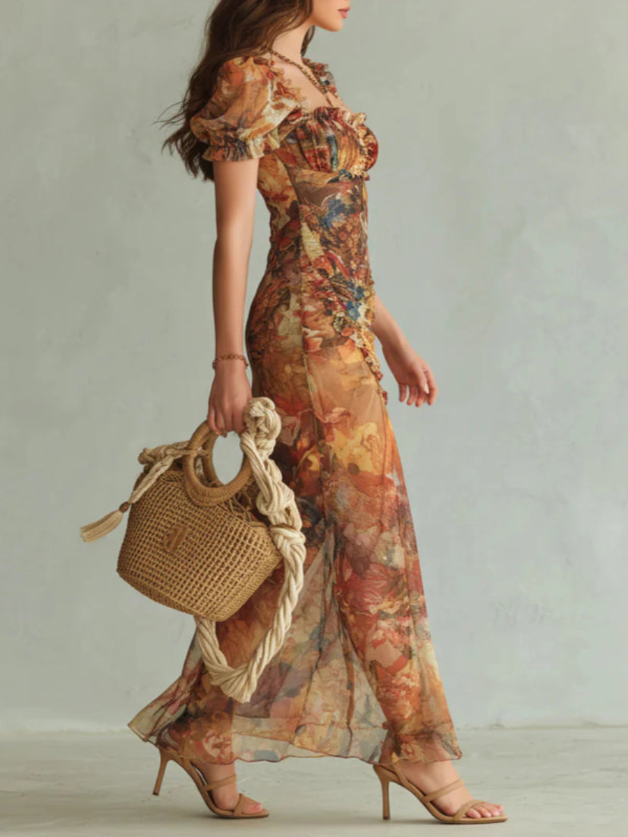 Valencia | Floral Maxi Dress