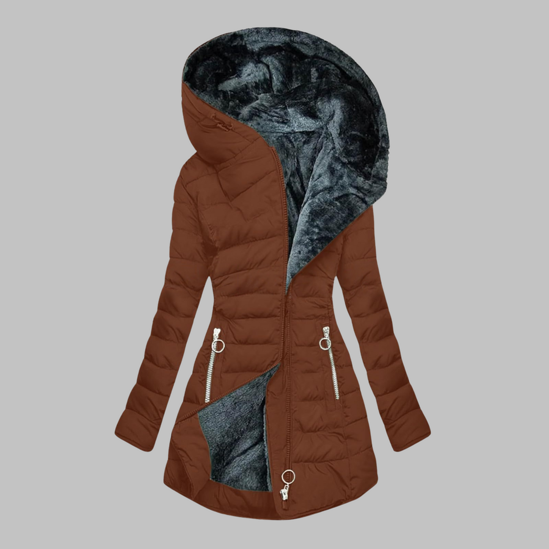 YENGE™ - Casual Slim Fit Hooded Long Sleeve Jacket