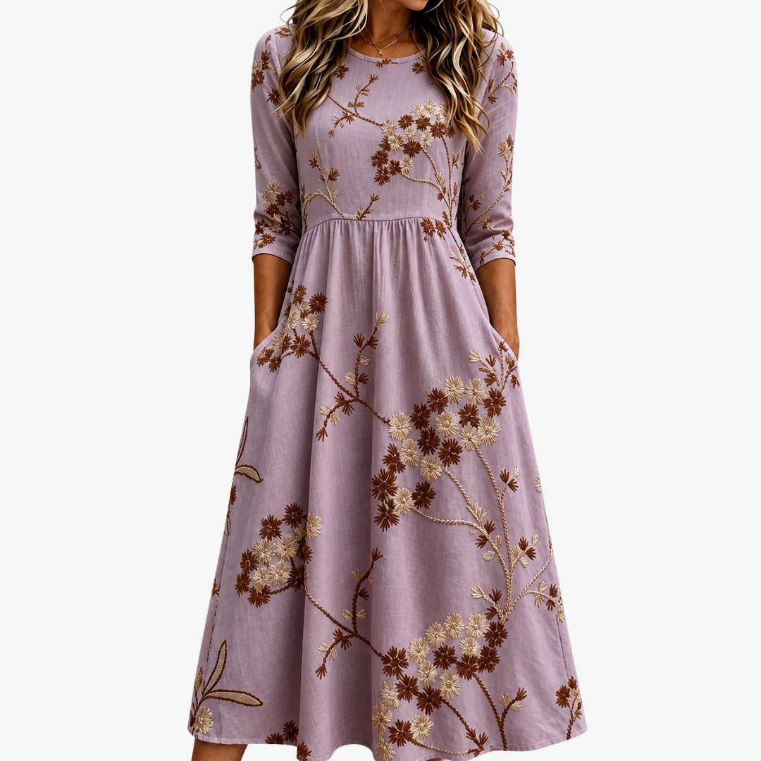 Aubrielle | Wild Heather Pocket Dress