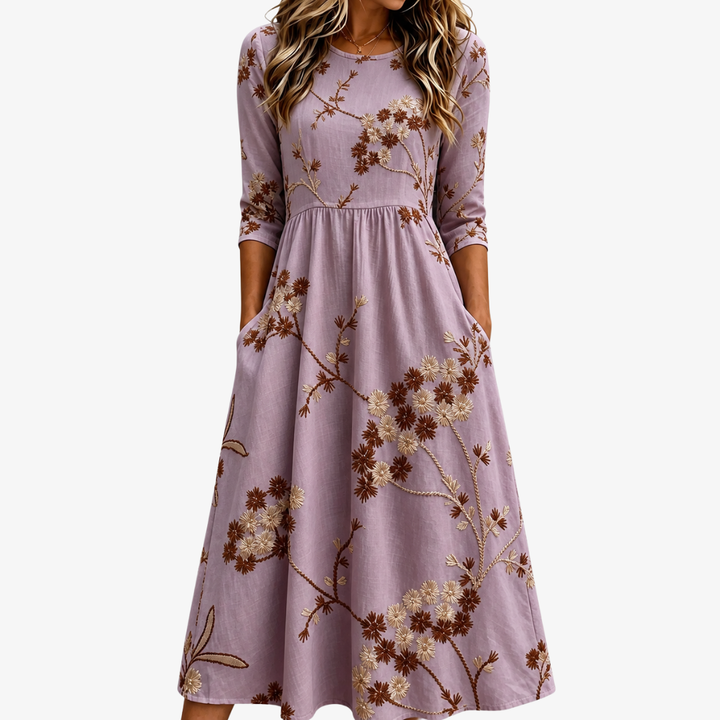 Aubrielle | Wild Heather Pocket Dress