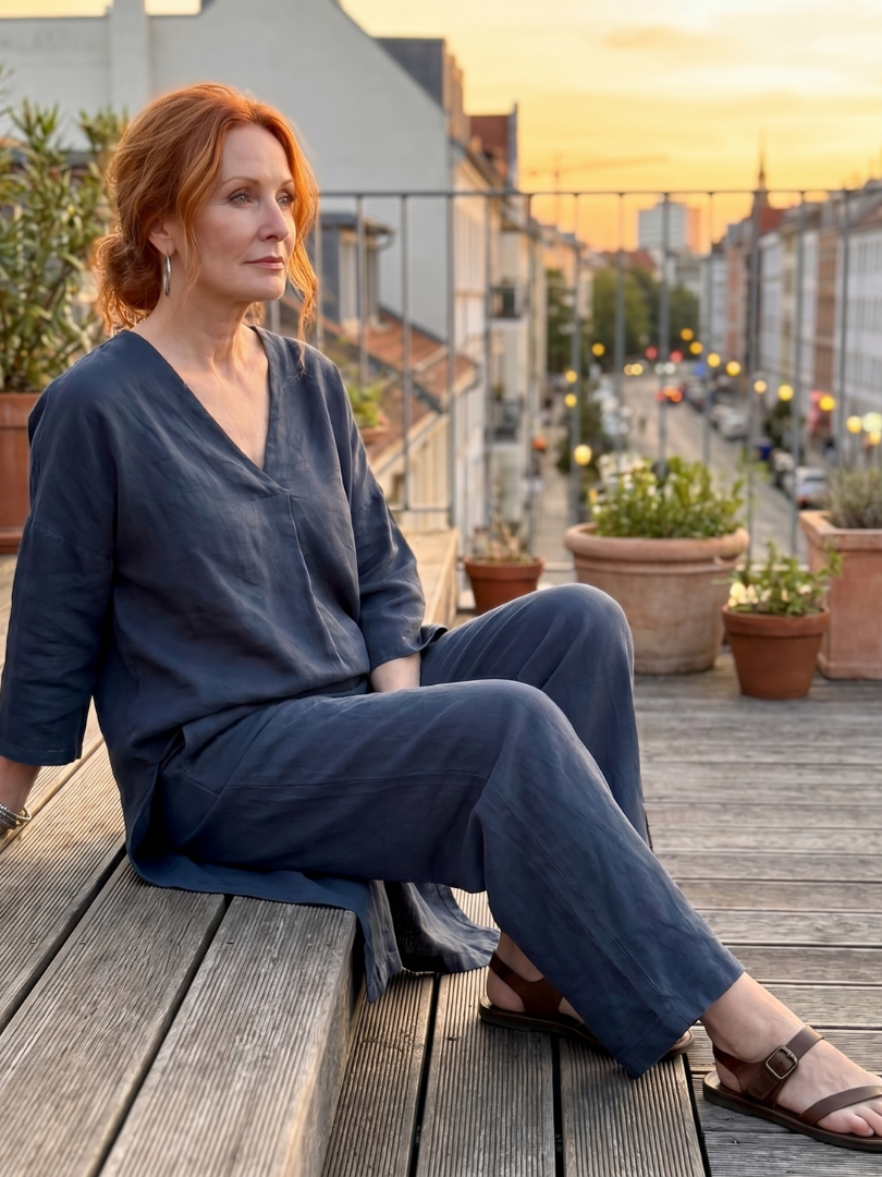 Jade | Elegant Tunic Two-Piece Set