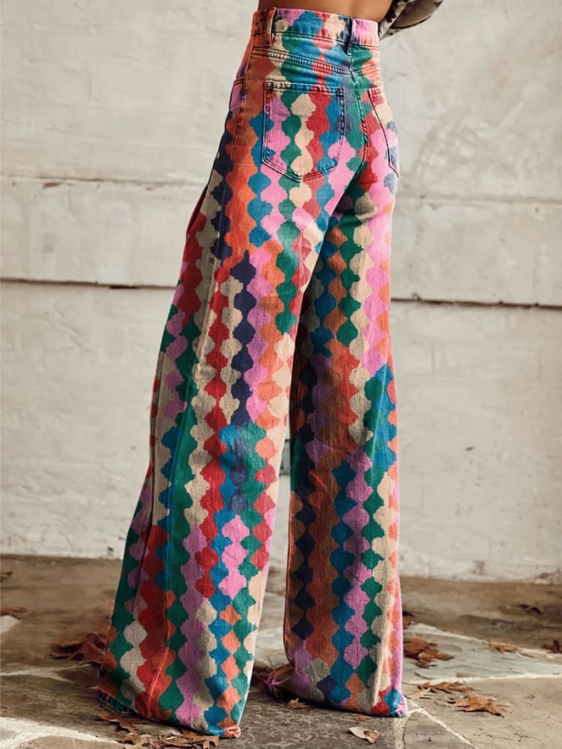 Hazel | Vibrant Boho Wide-Leg Pants