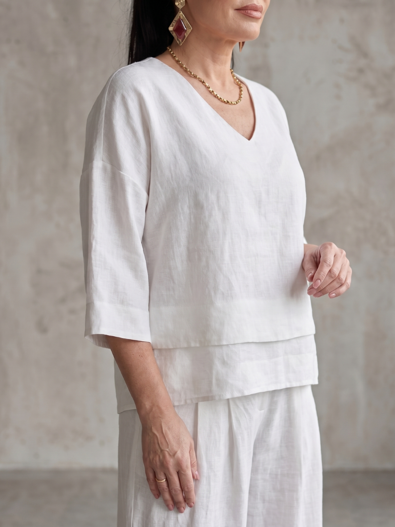 Brenda | Layered Top Wide Leg Set