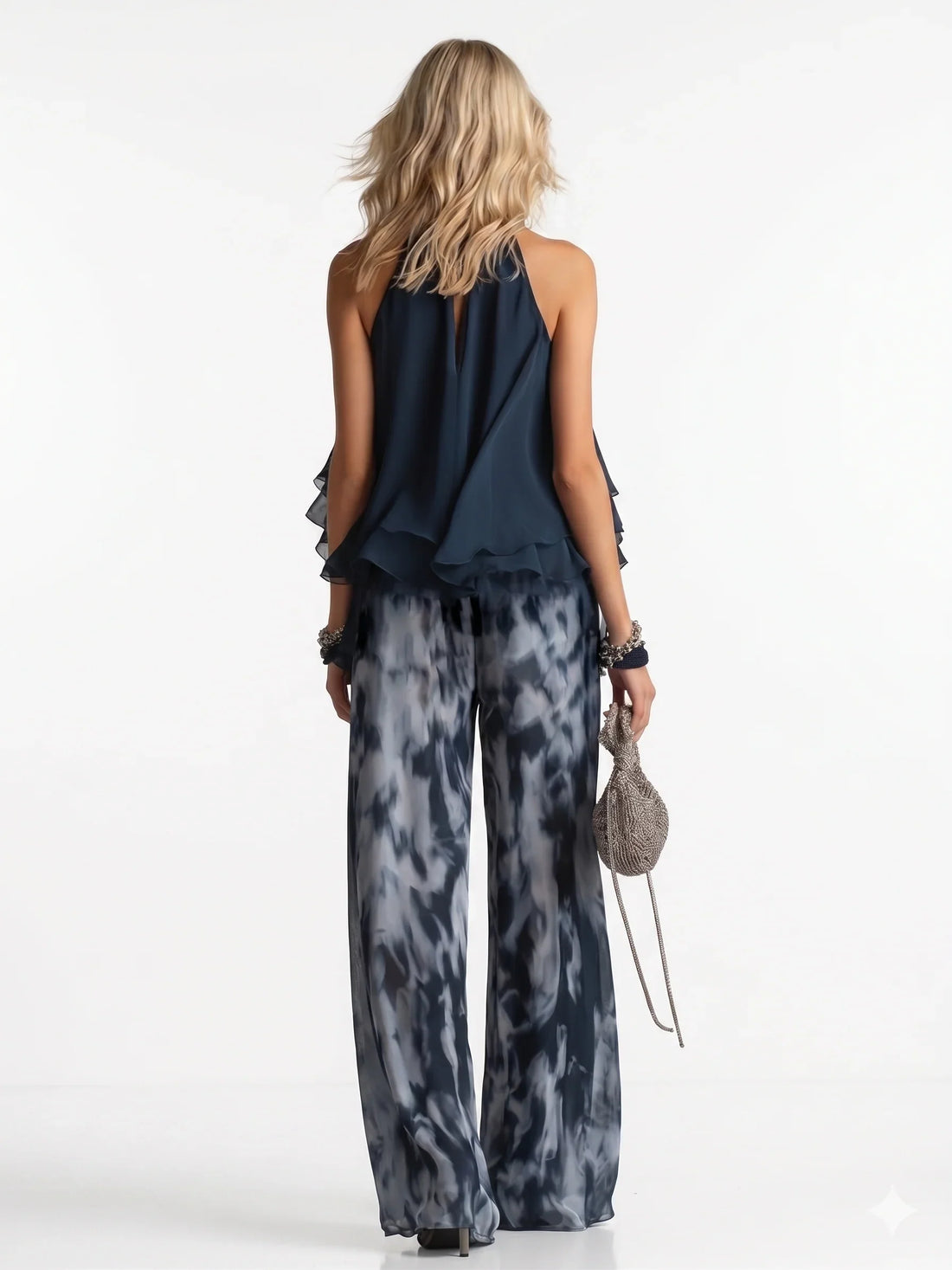 Isabella | Flowy Chiffon Trouser Set