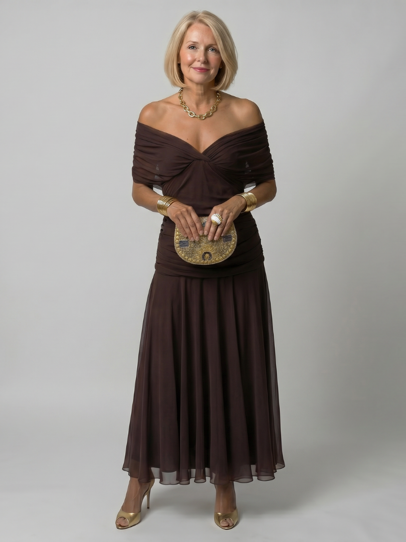 Rosalie | Elegant Off-Shoulder Dress
