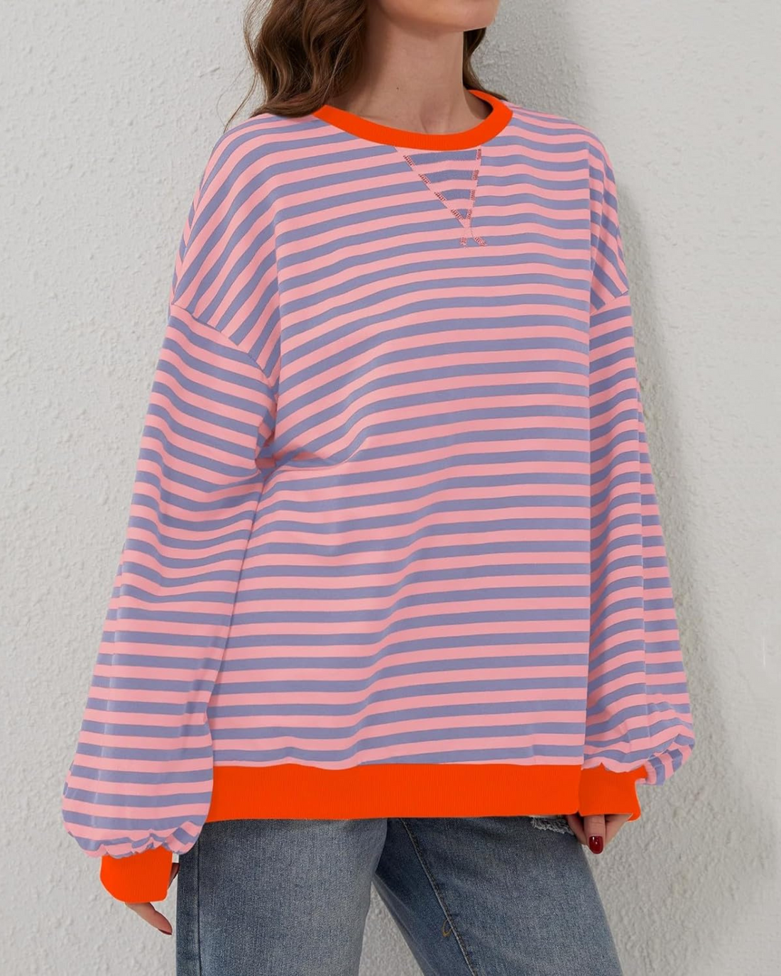 Ember | Striped Oversized Sweatshirt