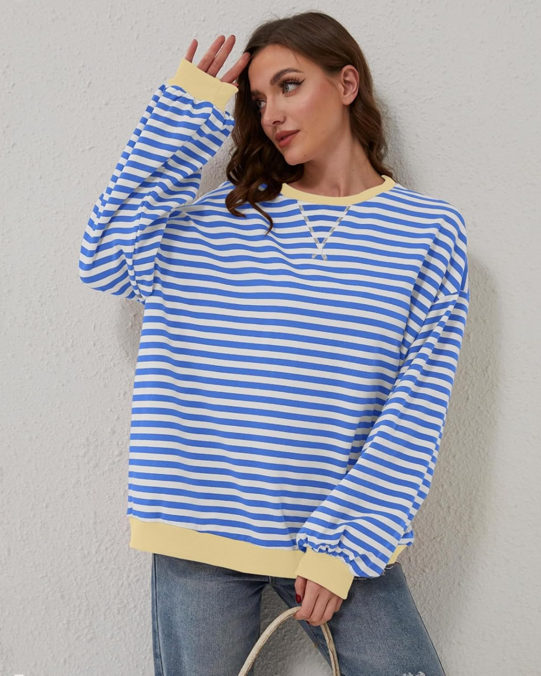 Ember | Striped Oversized Sweatshirt