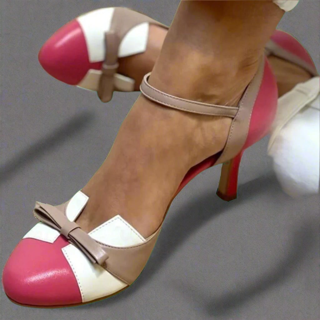 Sadie | Ribbon Heel Sandals