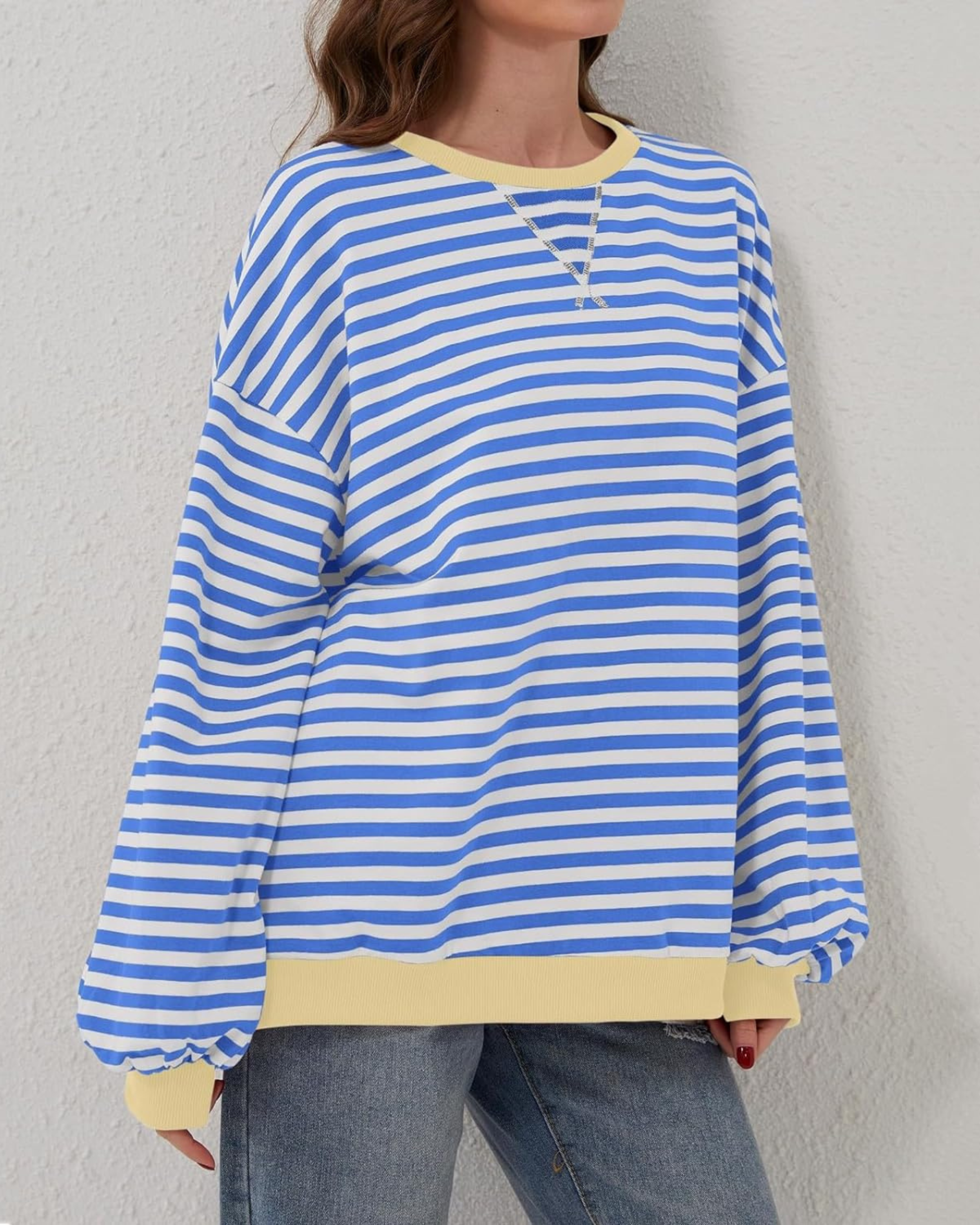 Ember | Striped Oversized Sweatshirt