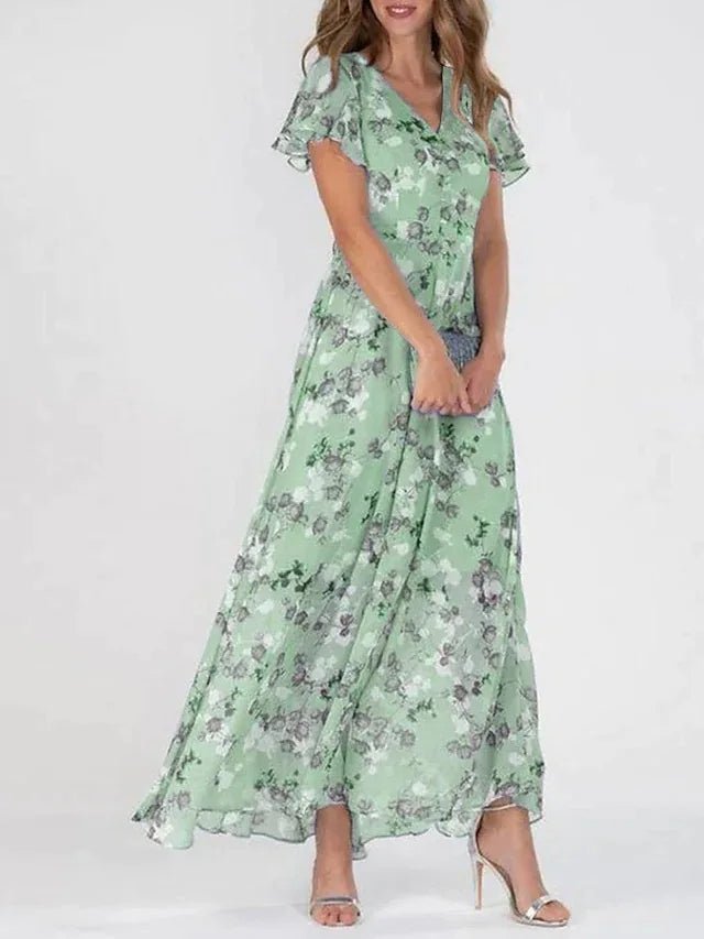 Lucienne | Floral Wrap Maxi Dress