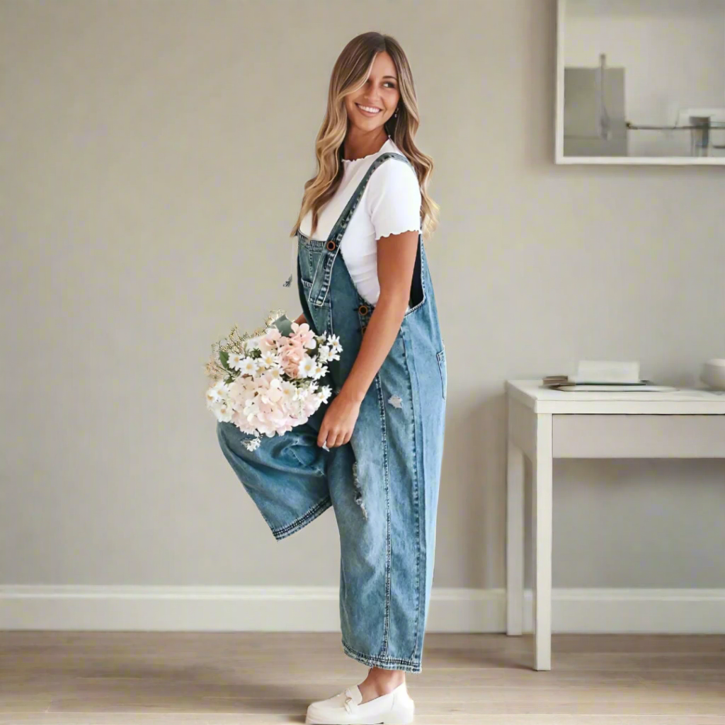 Isabella | Vintage Wash Adjustable Jumpsuit