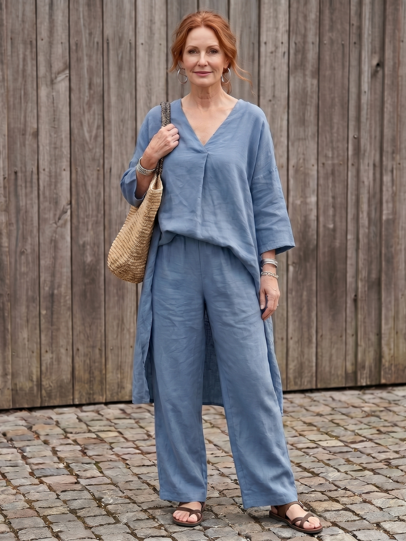 Jade | Elegant Tunic Two-Piece Set