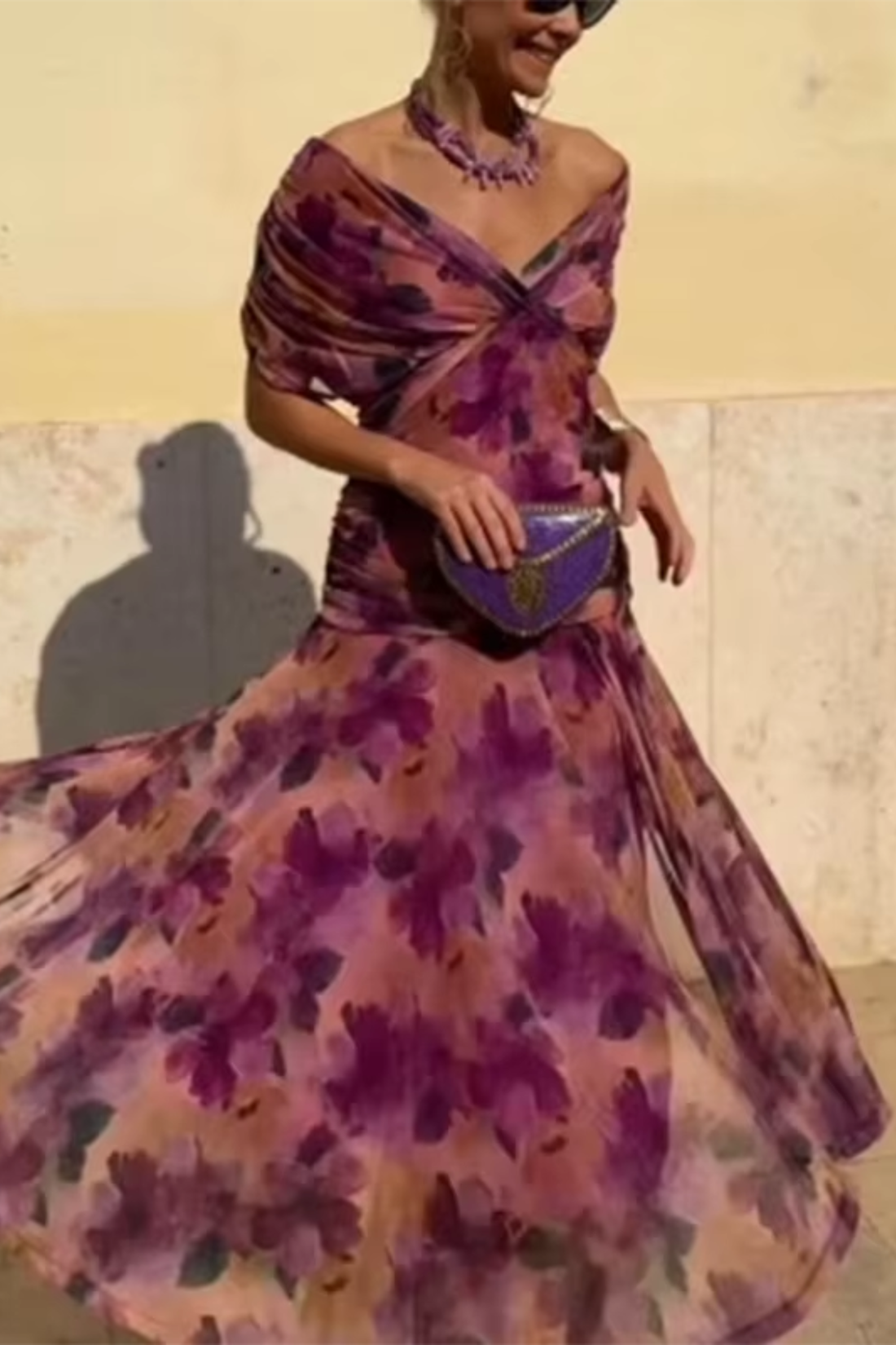Noémie | Pleated Maxi Dress