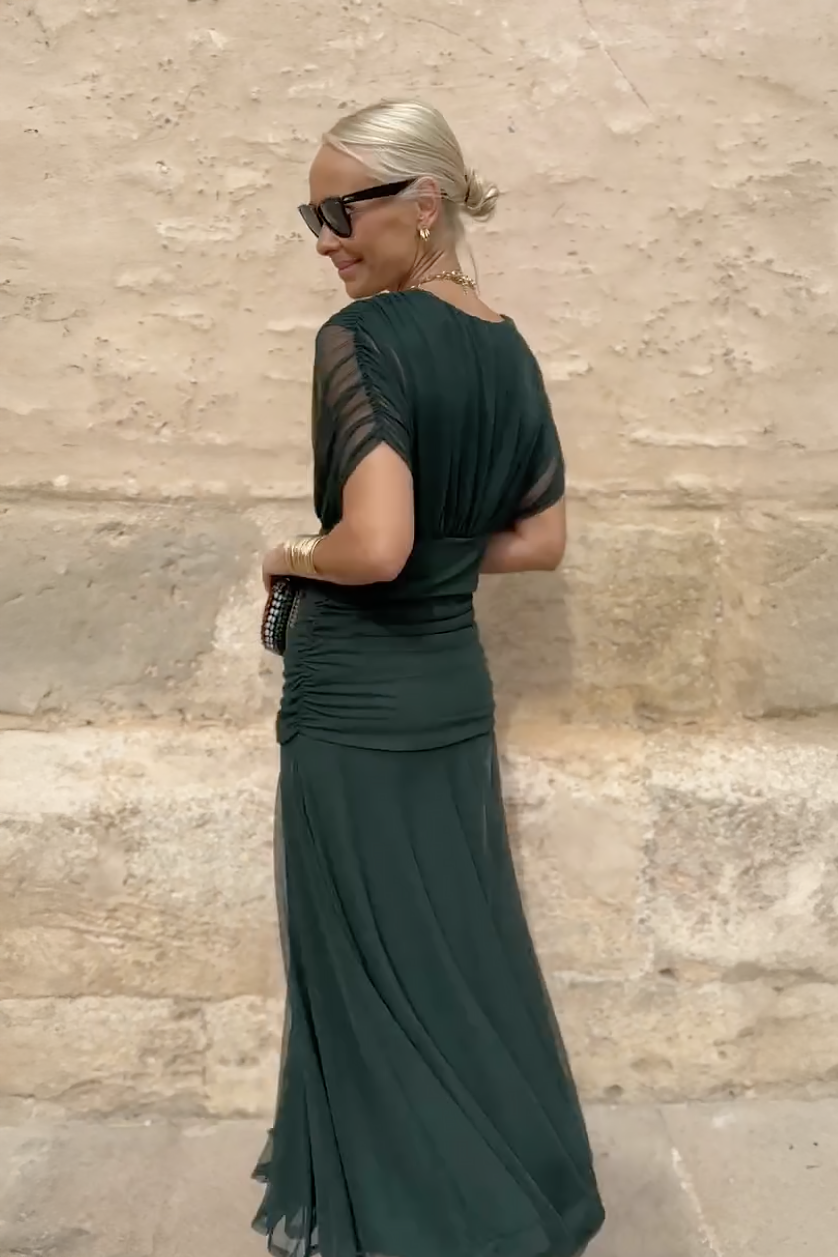 Noémie | Pleated Maxi Dress
