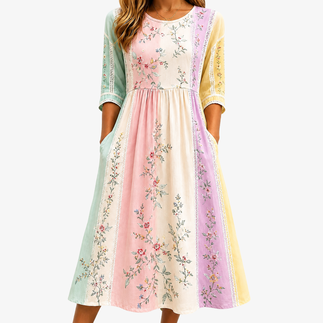 Marlowe | Painted Petal Pocket Dress