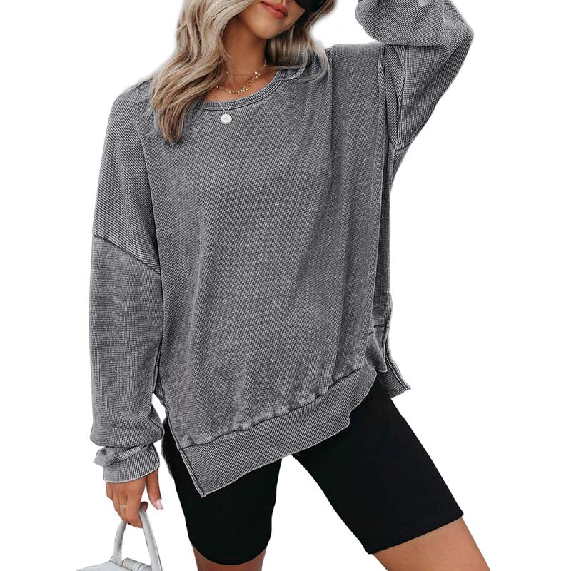 Kendall | Casual Oversized Crewneck Long Sleeve Sweatshirt