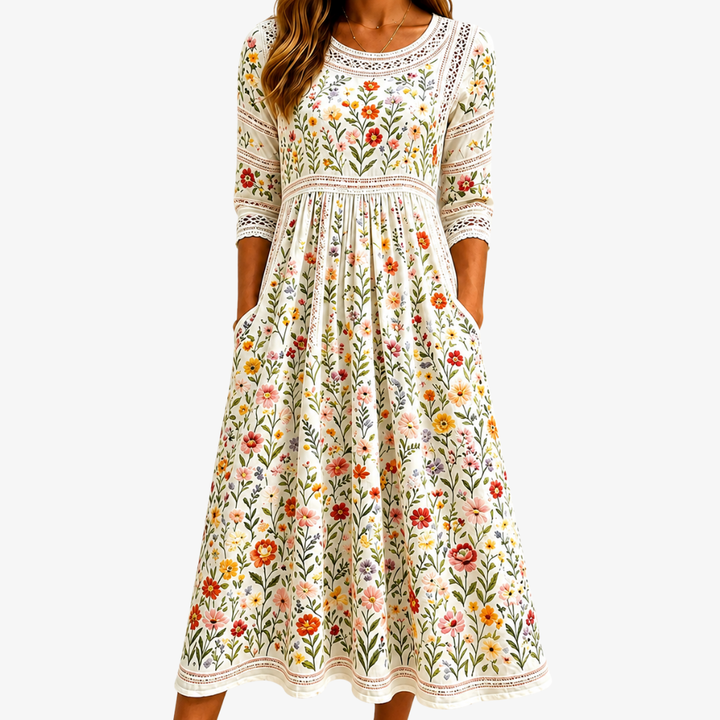 Asteria | Prairie Bloom Midi Dress