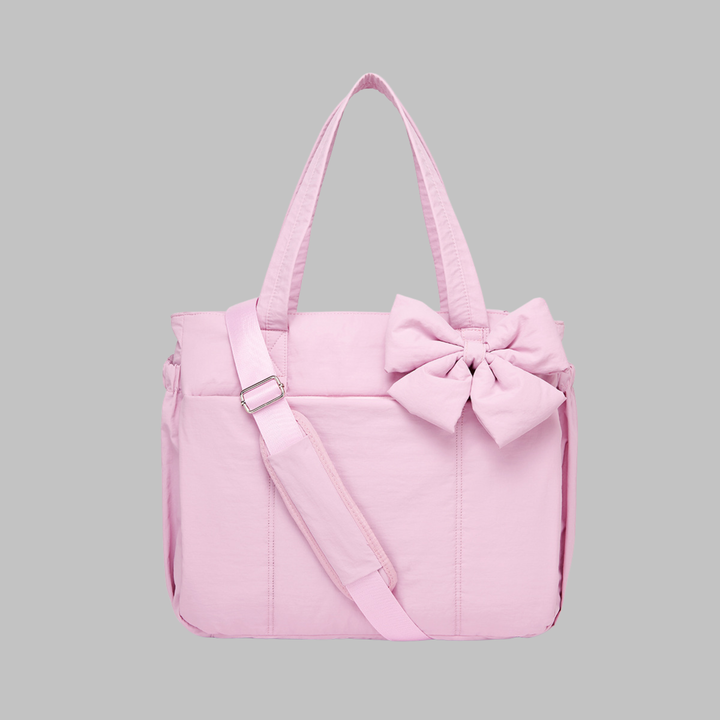 Leilani | Chic Bow Laptop Friendly Puffy Handbag