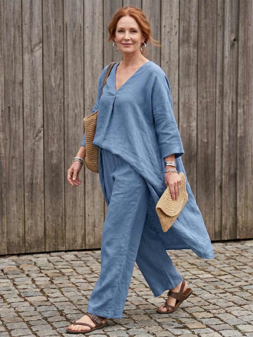 Jade | Elegant Tunic Two-Piece Set
