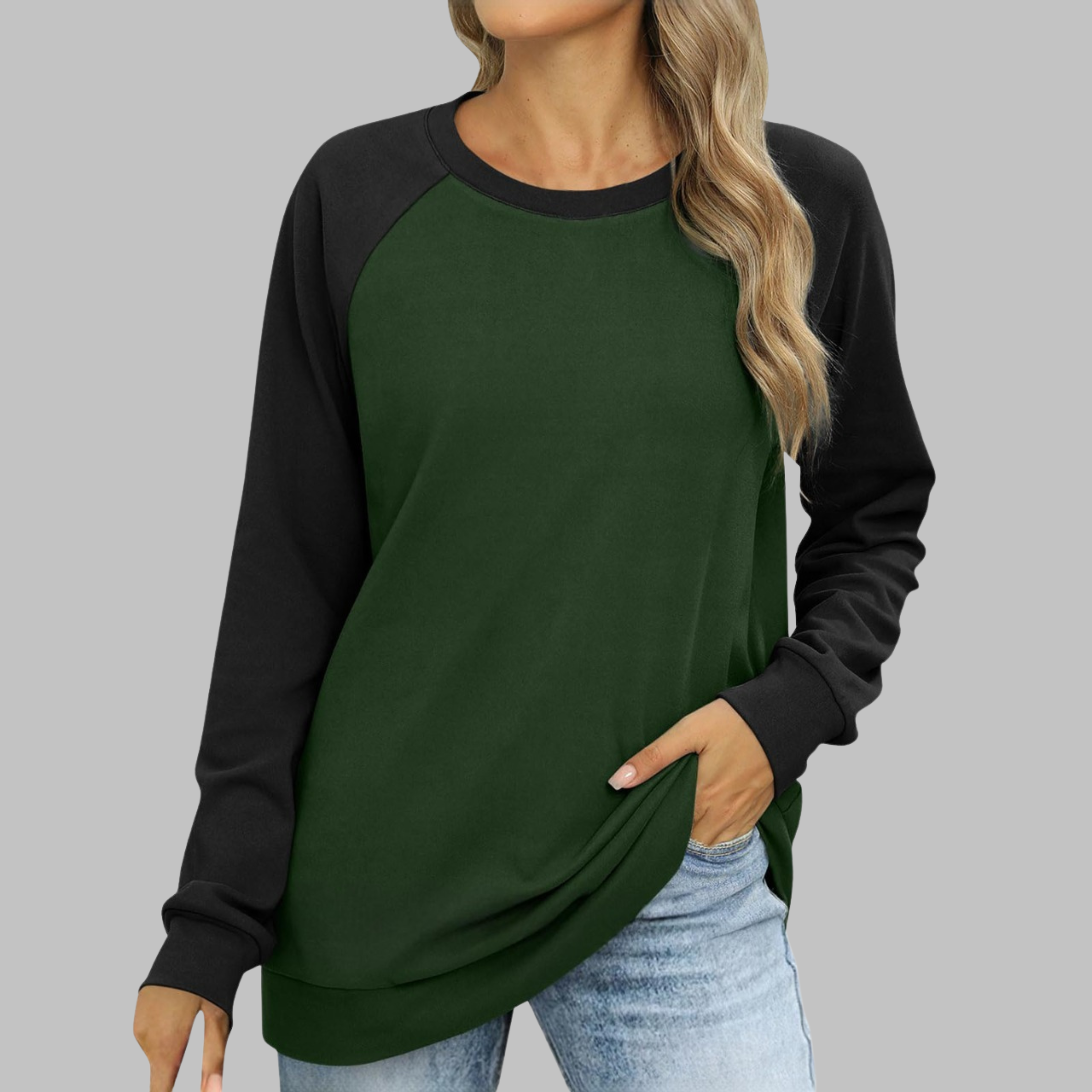 Riley | Casual Round Neck Long Sleeve Sweatshirt