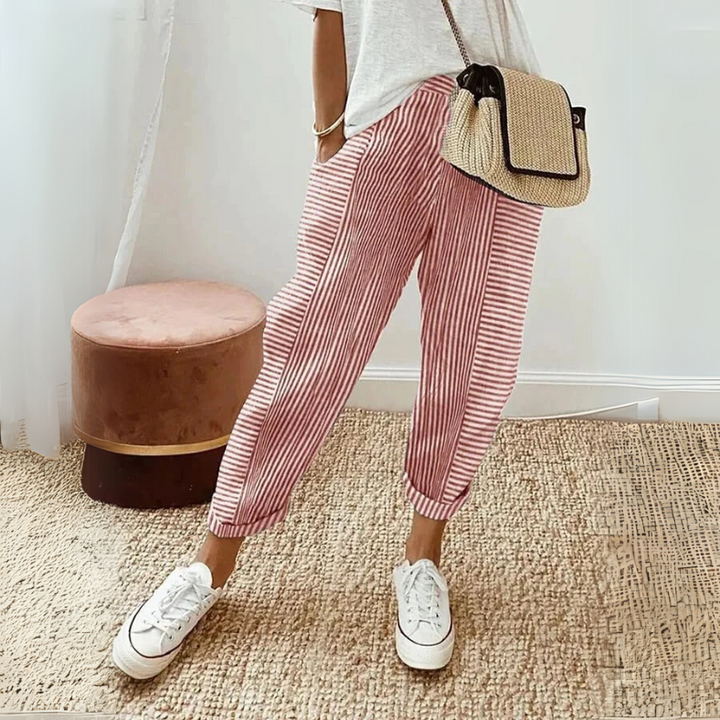 Aurora | Relaxed Boho Stripe Pants