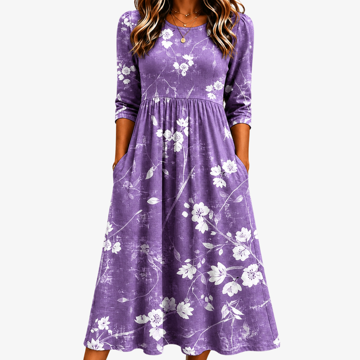 Elodie | Lavender Garden Pocket Dress