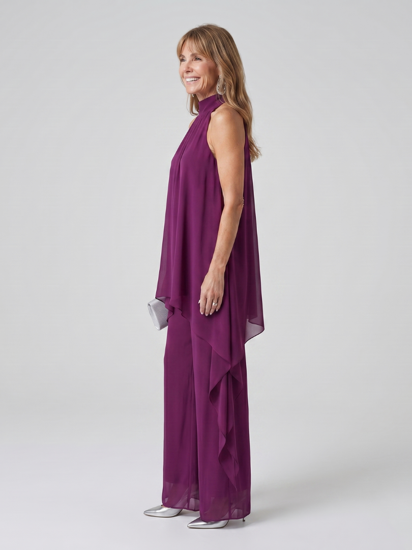 Debra | Halter Neck Asymmetric Set