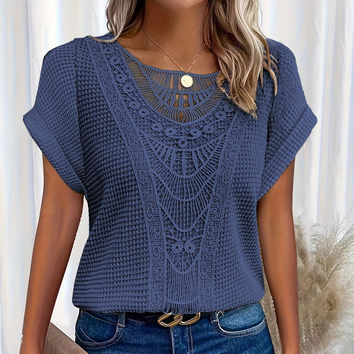 Emberly | Textured Knit Blouse