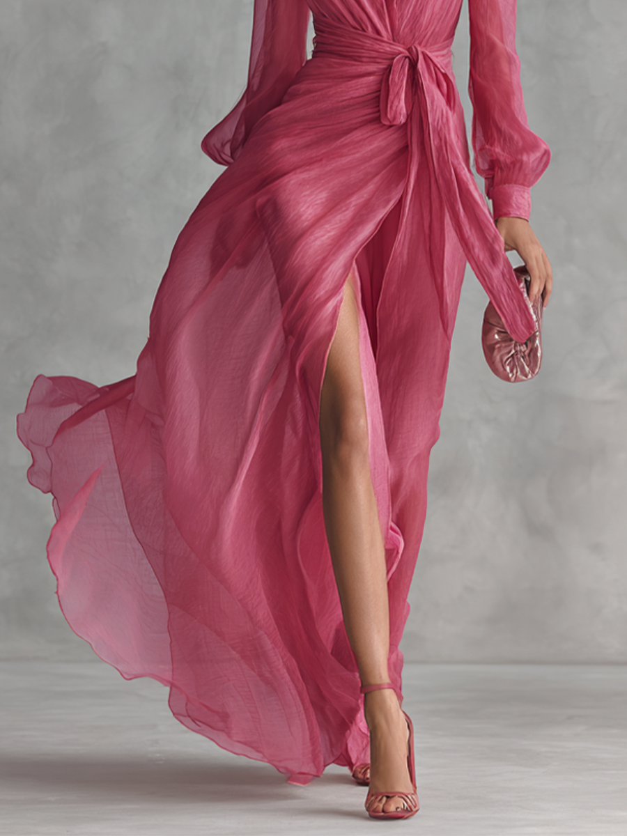Selene | Elegant Wrap Maxi Dress