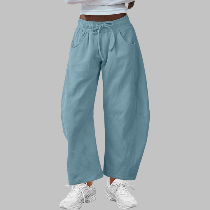 Abigail | Casual Drawstring Barrel Leg Sweat Pants