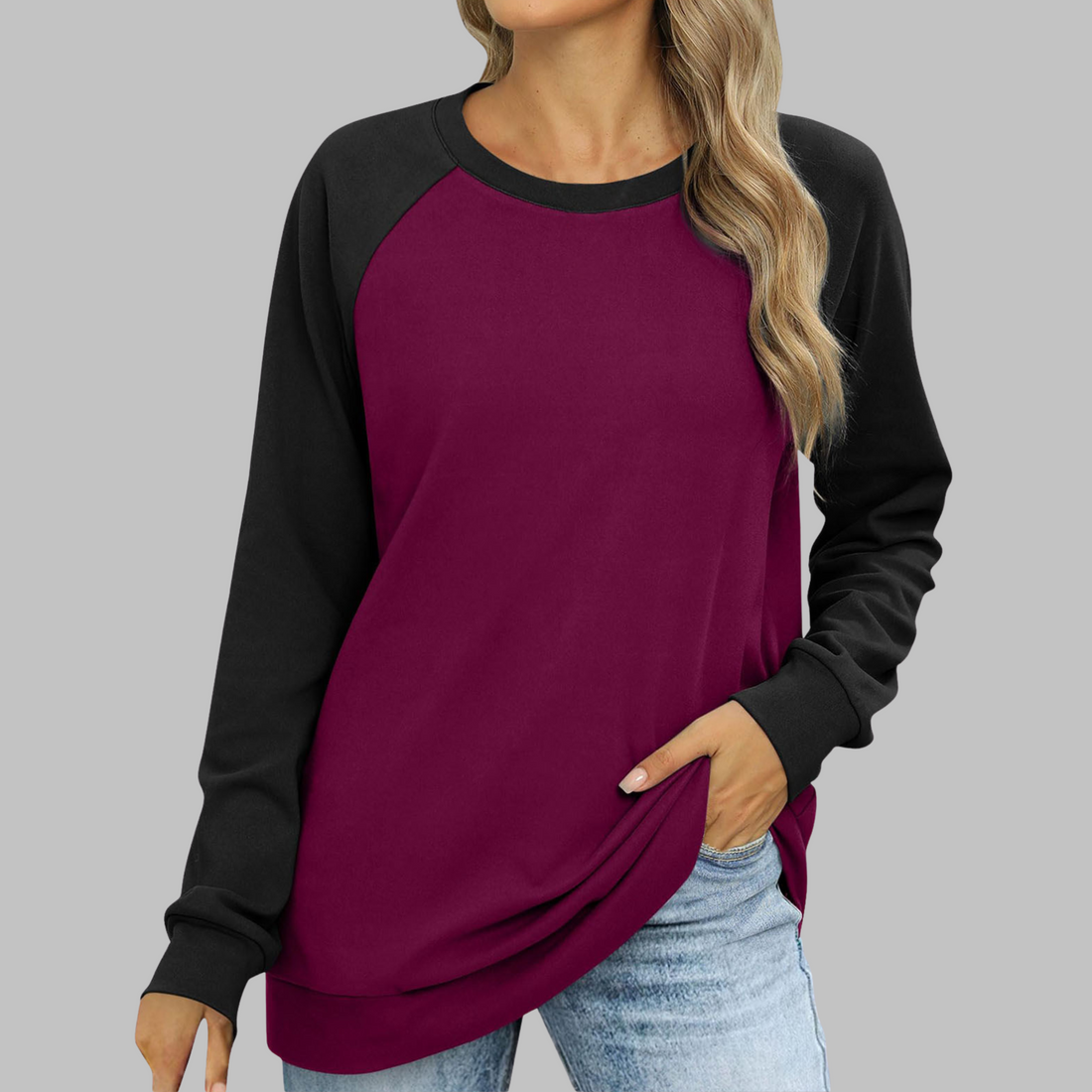 Riley | Casual Round Neck Long Sleeve Sweatshirt
