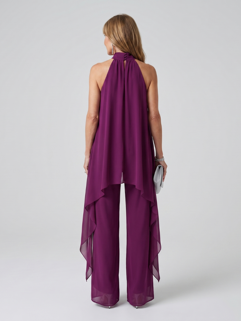 Debra | Halter Neck Asymmetric Set