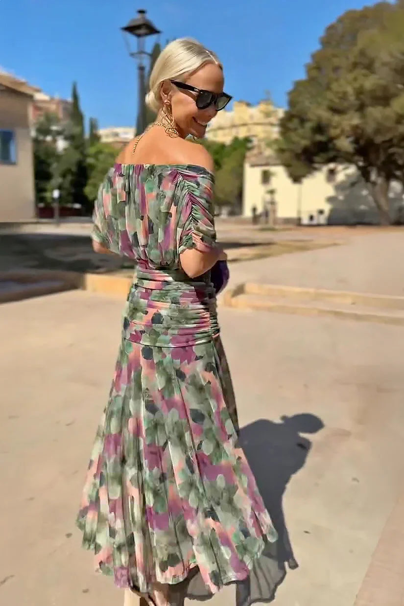Noémie | Pleated Maxi Dress