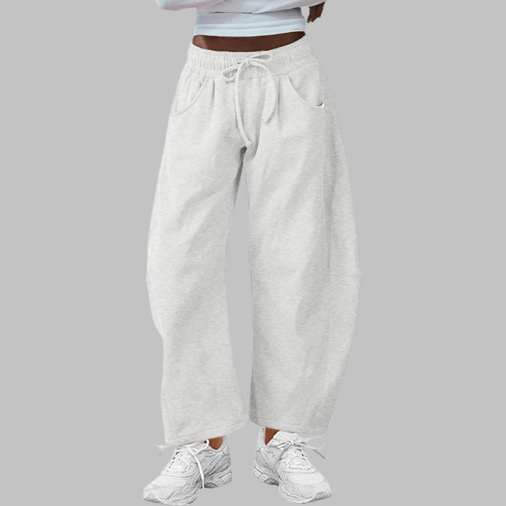 Abigail | Casual Drawstring Barrel Leg Sweat Pants