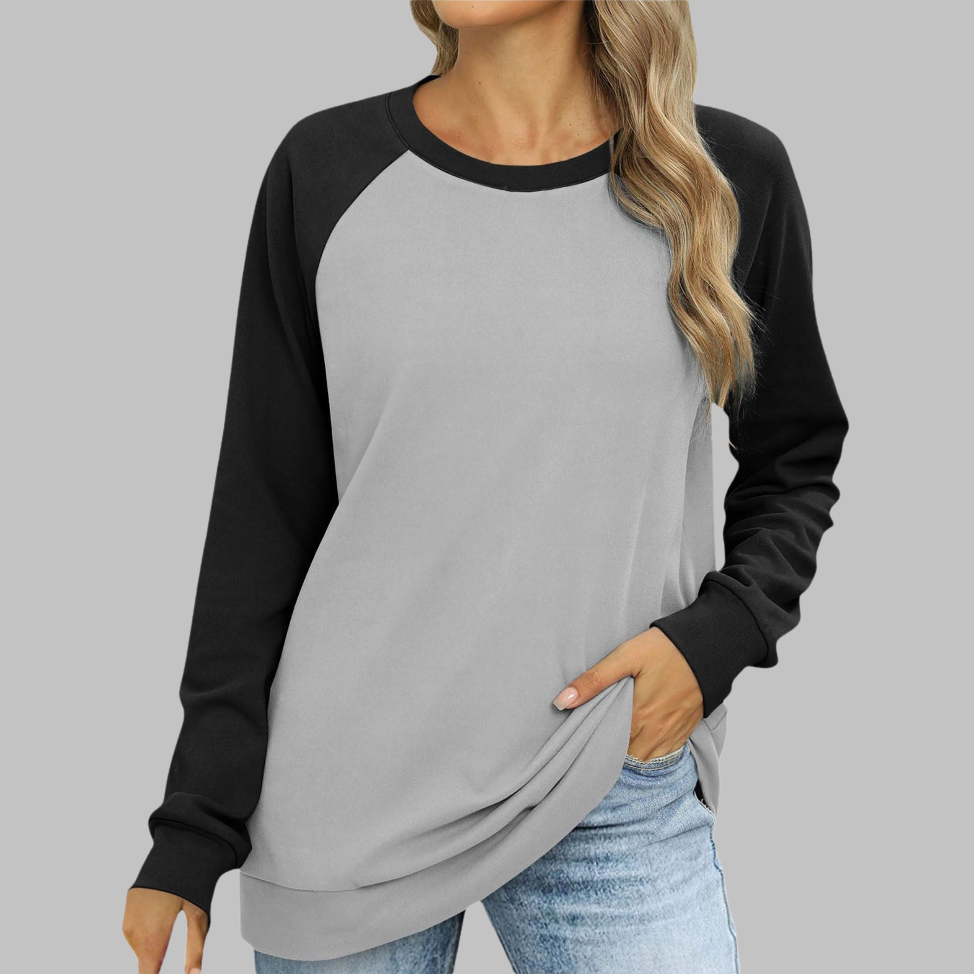Riley | Casual Round Neck Long Sleeve Sweatshirt