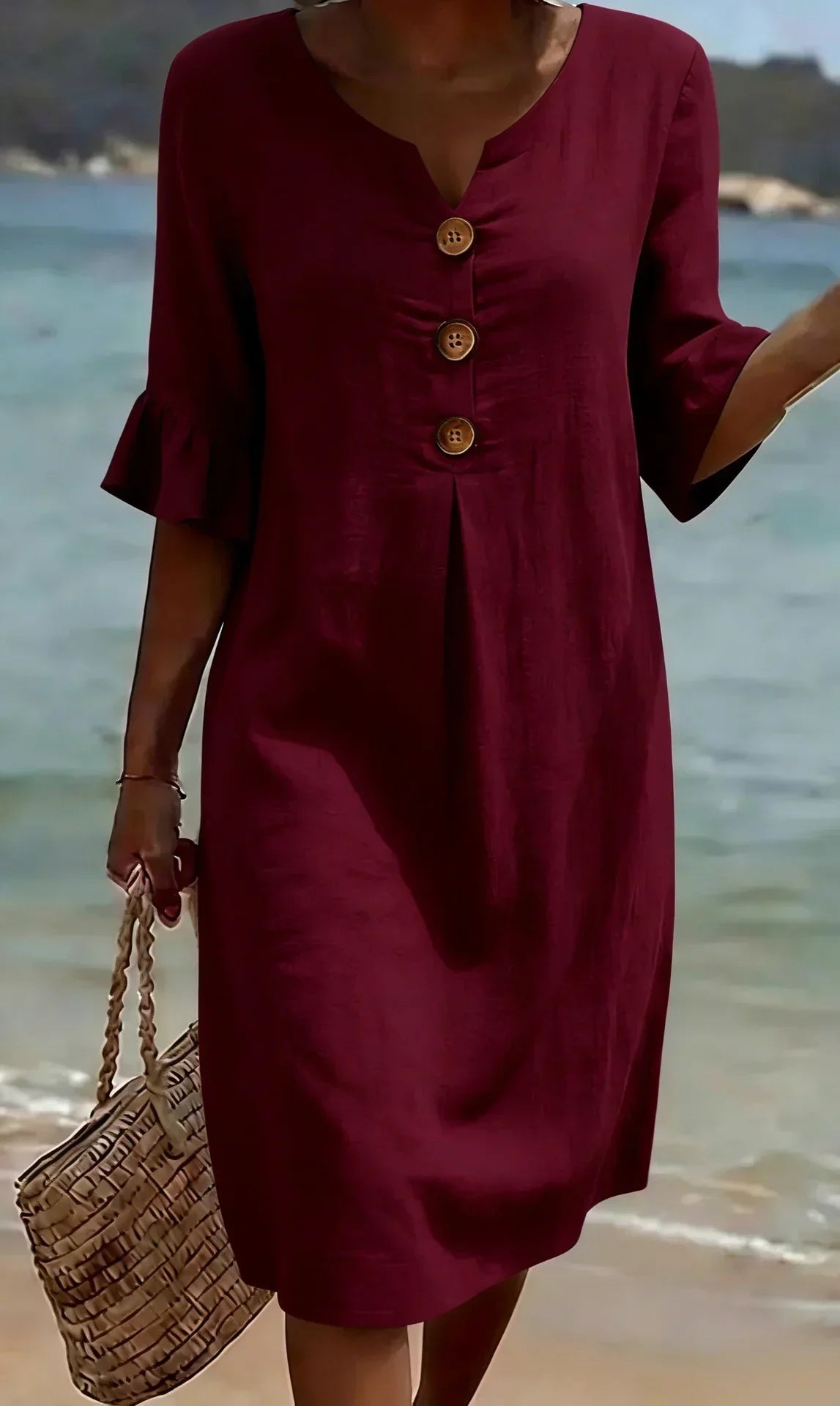 Avery | Textured Long Sleeve Dress