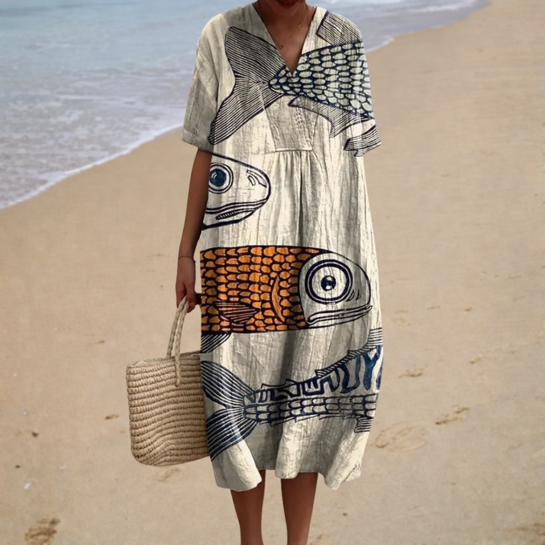 Norma | Artistic Midi Dress