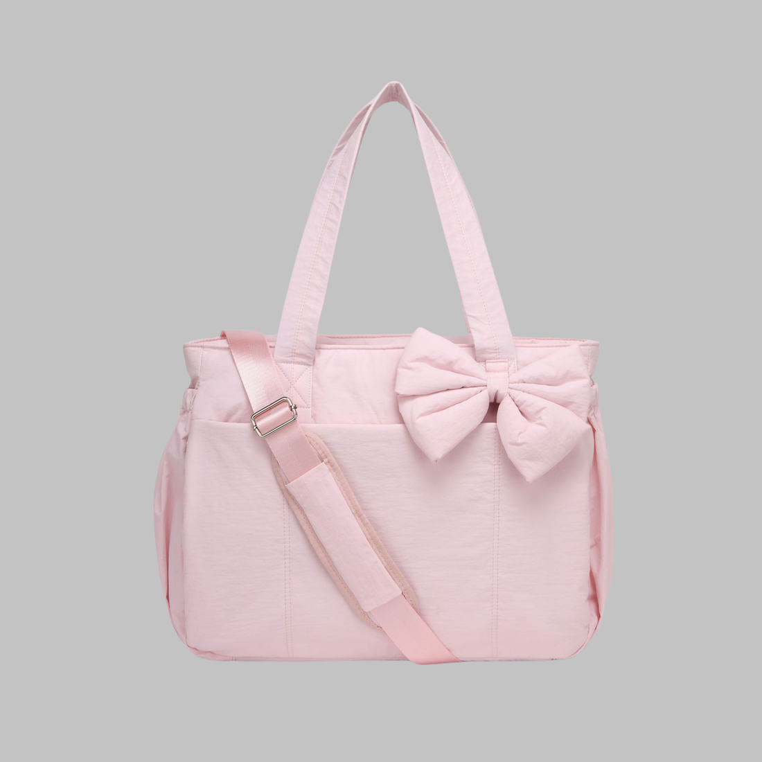 Leilani | Chic Bow Laptop Friendly Puffy Handbag