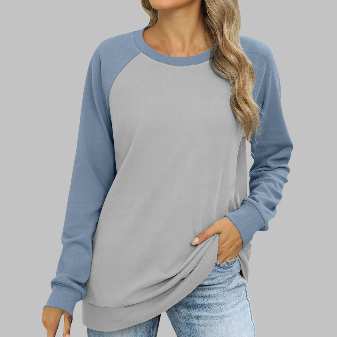 Riley | Casual Round Neck Long Sleeve Sweatshirt