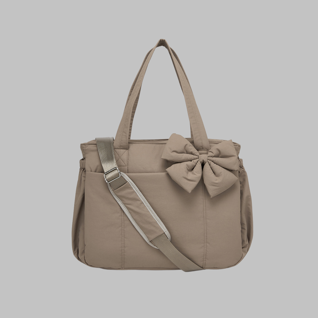 Leilani | Chic Bow Laptop Friendly Puffy Handbag