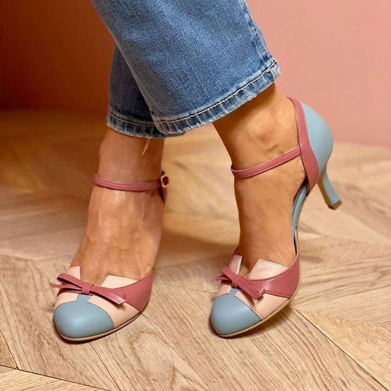 Sadie | Ribbon Heel Sandals