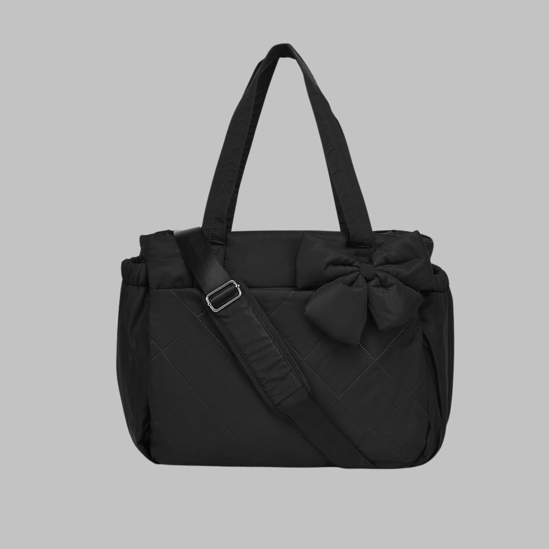 Leilani | Chic Bow Laptop Friendly Puffy Handbag
