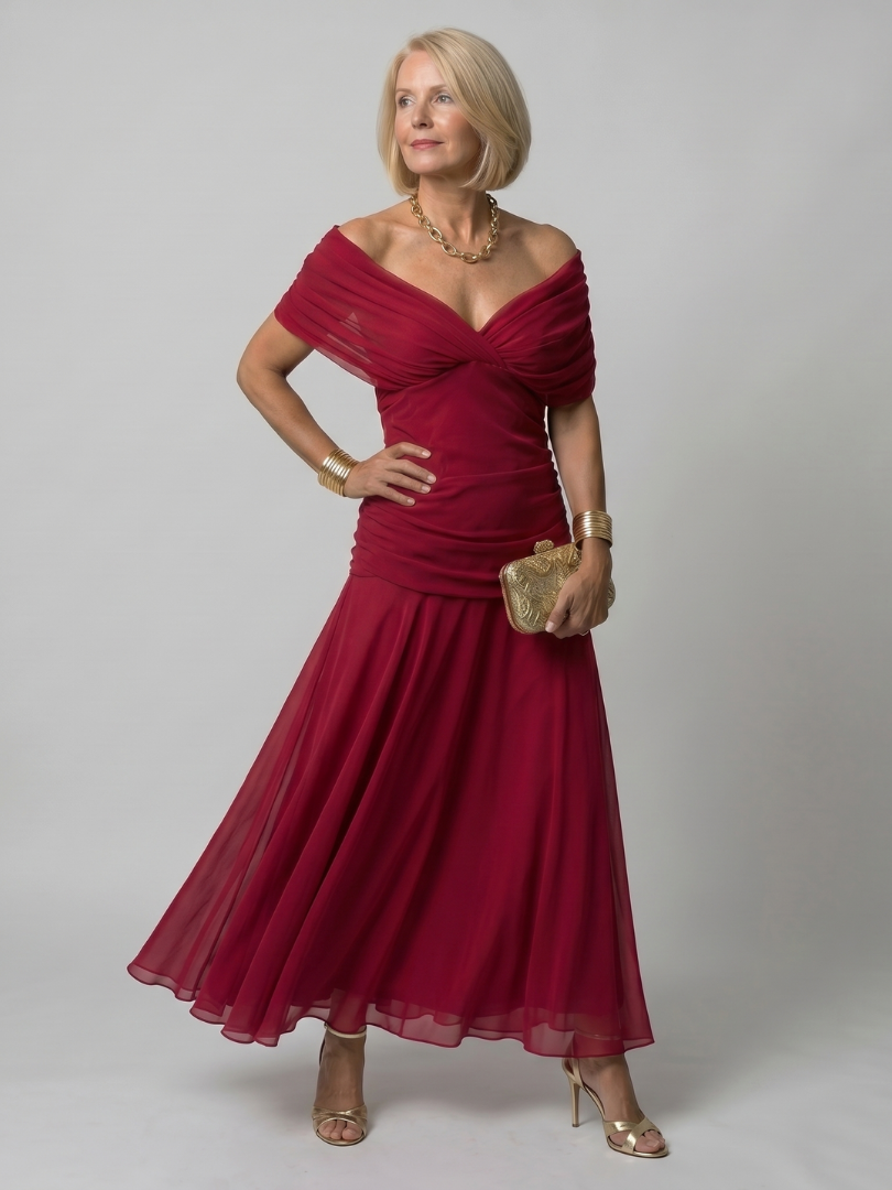 Rosalie | Elegant Off-Shoulder Dress