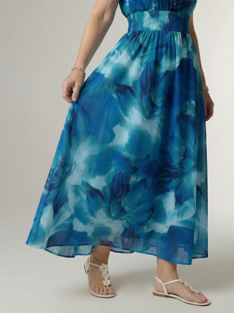 Lana | Gathered Halter Midi Dress