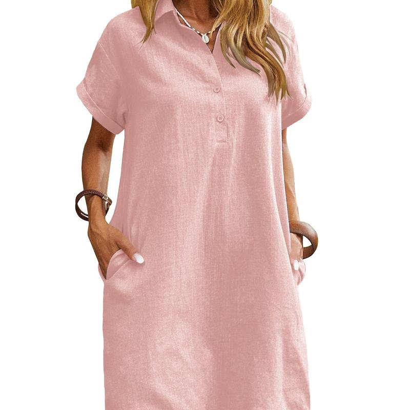 Maren | Relaxed Short Sleeve Summer Dress