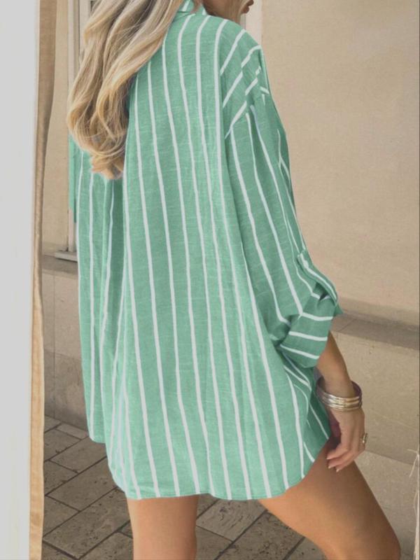 Jasmine | Timeless Long Sleeve Striped Summer Top